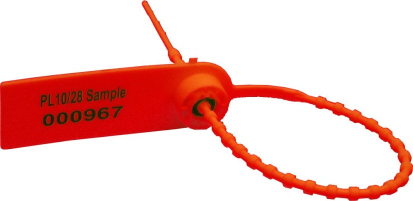 Plomba plastová zatahovací 28cm - Barva: Červená