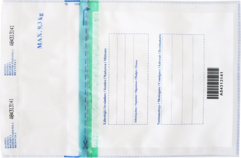 Bezpečnostní obálka - AMERSAFE taška 9,3 kg průhledná - Coin Bag 9,3