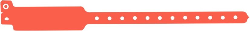 ID náramek - oranžová  lesklá TANGERINE ORANGE No. 728