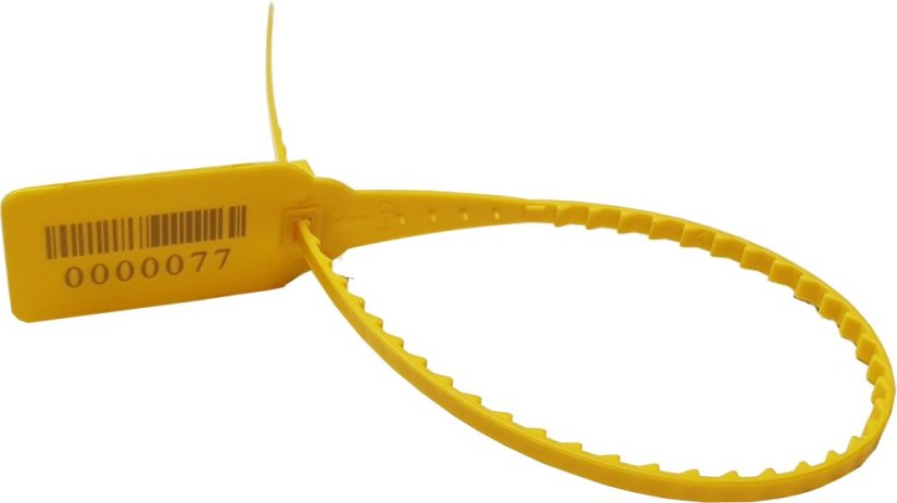 Plomba plastová zatahovací Optima žlutá