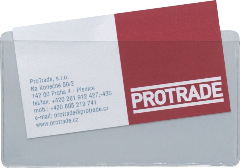Samolepicí pouzdro na kartu/vizitku 98x58