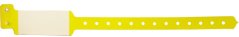ID náramek PLAST - yellow BVW 106 - žlutá, bílé pole