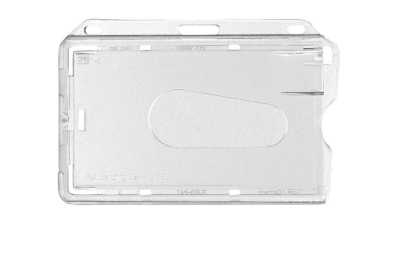 Visačka na šířku - tvrdý plast - čirá 12