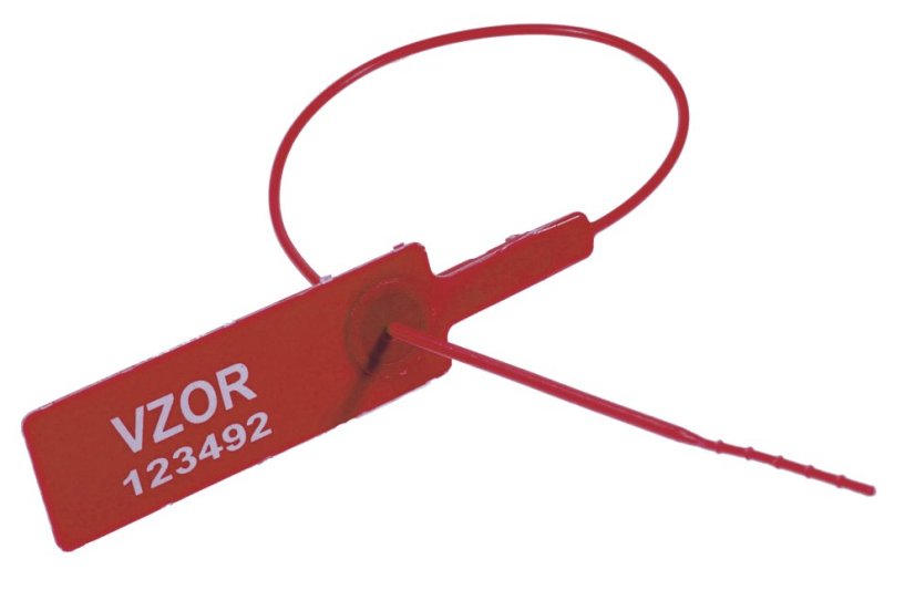 Plomba plastová s kovovou kleštinou SP23.02 - Barva: Modrá