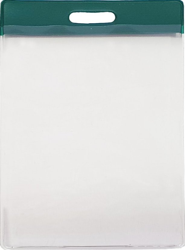 Visačka na výšku - měkké PVC 15 - Barva: Zelená