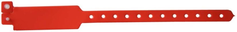 ID náramek - neon red BVP 725 - červená lesklá SUNFIRE