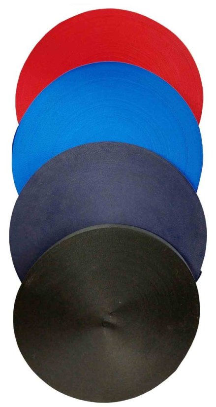 Šňůrka plochá 20 mm hrubší materiál - Barva šňůrky: modrá světlá