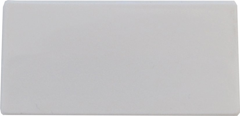 Jmenovka - tvrdý plast s okénkem - bílá