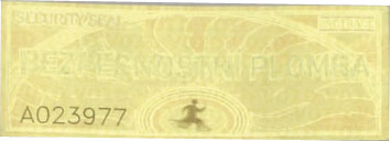 Bezpečnostní samolepicí hologram - Barva: Modrá