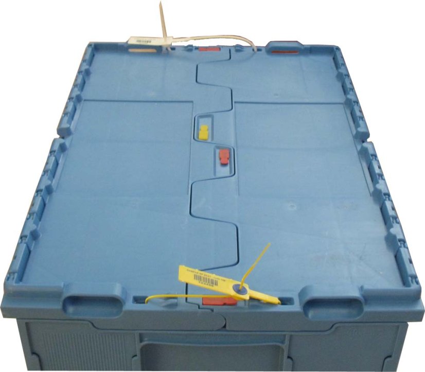 Plastový box INTEGRA ULTIMATE, modrý, rozměr 600x400x350 mm