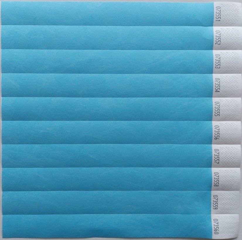 ID náramek TYVEK - TYV10 - modrá nebeská