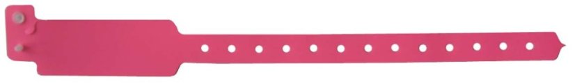 ID náramek PLAST - neon pink BVW 013 - neon růžová
