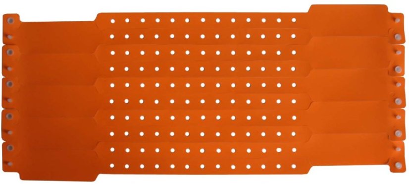 ID náramek PLAST - neon orange BVW 012 - neon oranžová