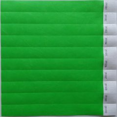 ID náramek TYVEK - TYV15 - neon zelená