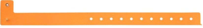 ID náramek PLAST - Light orange BVL 021 - oranžová světlá
