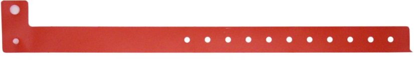 ID náramek PLAST - Red BVL 003 - červená
