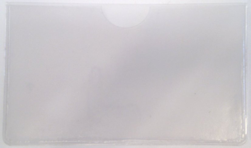 Samolepicí pouzdro na kartu/vizitku - palcový výsek