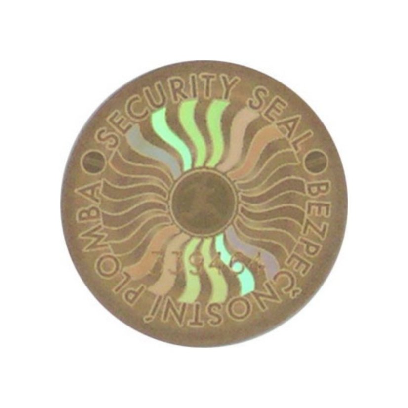 Bezpečnostní samolepicí hologram - kulatý - Barva: Jakákoliv