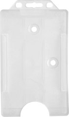 Visačka na výšku - tvrdý plast  - mléčná