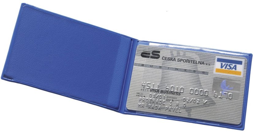 Pouzdro na průkazku - modrá