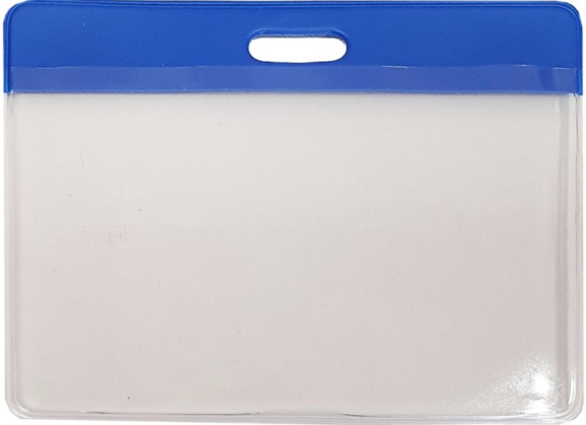 Visačka na šířku - měkké PVC 25 - Barva: Světle modrá