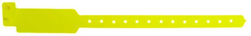 ID náramek PLAST - neon yellow BVW 015 - neon žlutá