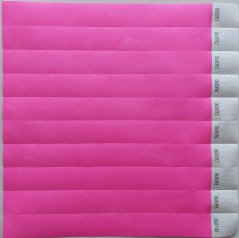 ID náramek TYVEK - TYV02 - neon růžová