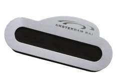 Jmenovka oválná - plast-kov s okénkem