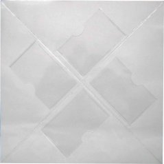 Samolepicí roh A4 s kapsou na vizitku levý