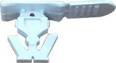 Plomba plastová k přepravní boxům Integra - číslovaná bílá, čárový kód