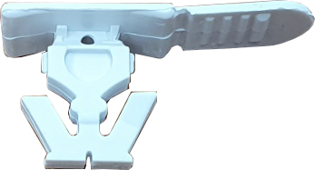 Plomba plastová k přepravní boxům Integra - číslovaná bílá, čárový kód