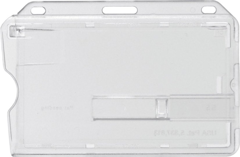 Visačka na šířku s vysunováním - tvrdý plast - Barva vysunování: Červená