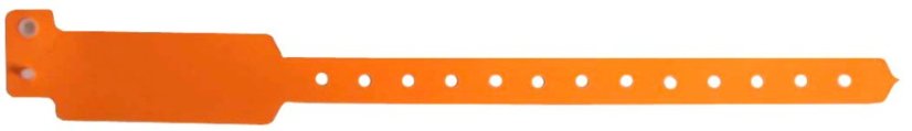 ID náramek PLAST - neon orange BVW 012 - neon oranžová