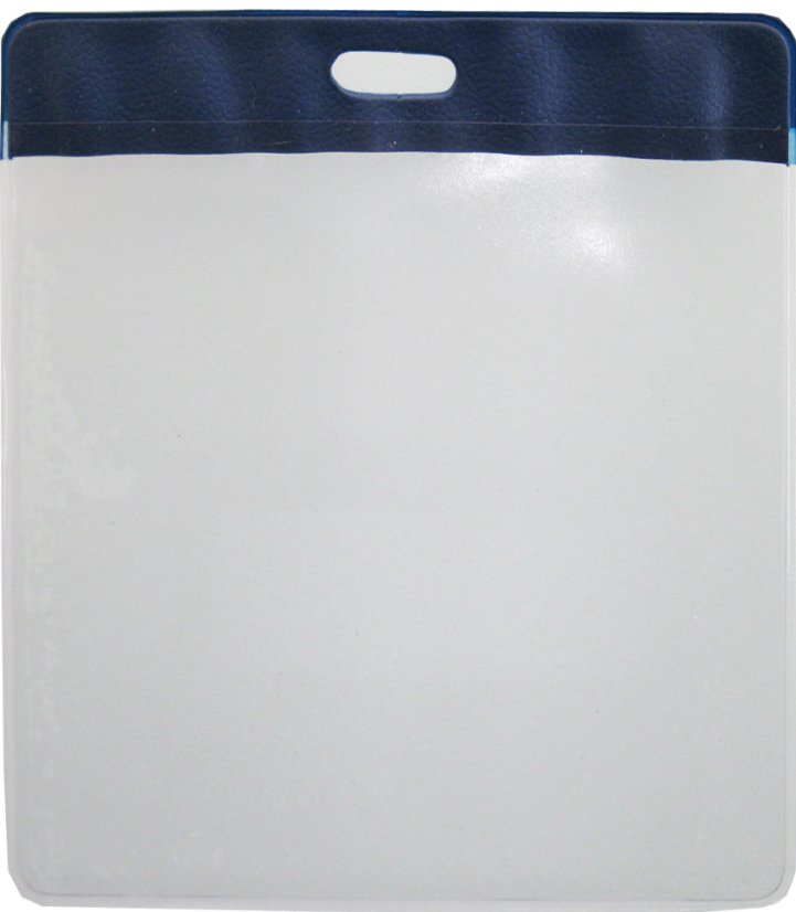 Visačka na šířku - měkké PVC 05 - Barva: Tmavě modrá