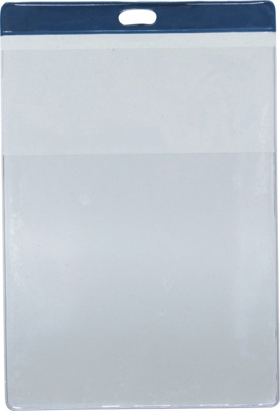 Závěsný obal na doklady - 2 kapsy - modré rozlišení