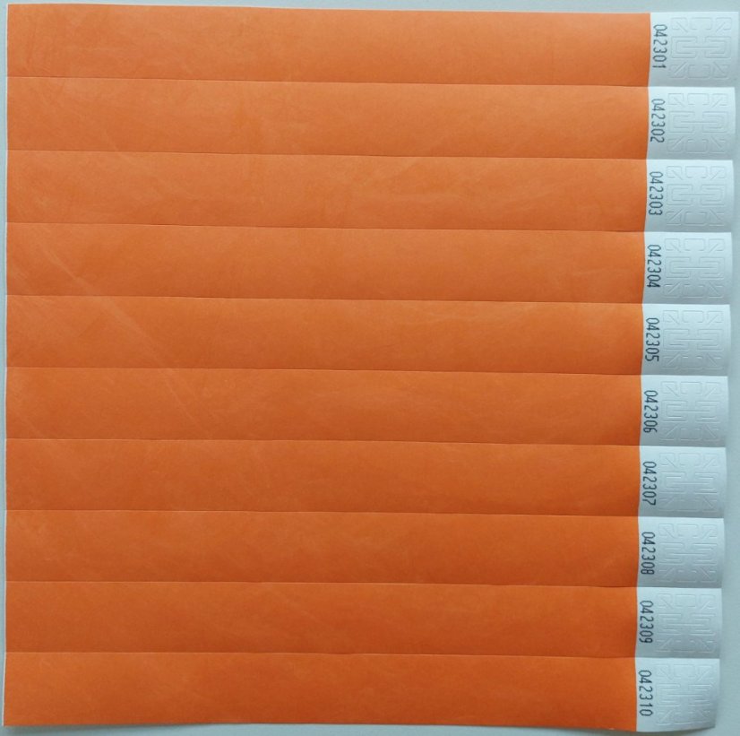 ID náramek TYVEK - TYV21- oranžová