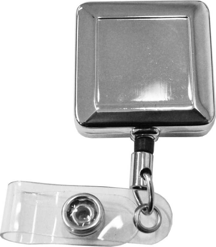 Naviják - kovový čtverec 32mm - chrom Naviják - kovový čtverec 32mm - chrom