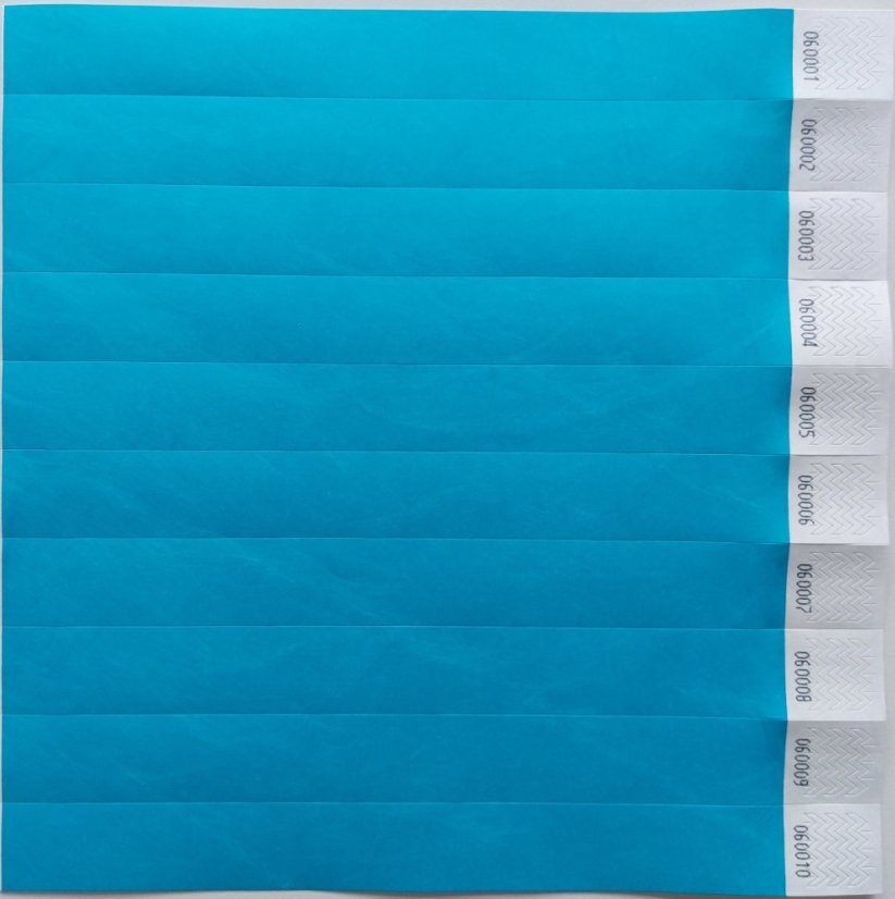 ID náramek TYVEK - TYV13 - neon modrá