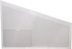 Samolepicí kapsa šikmá A4 s vizitkou - levá