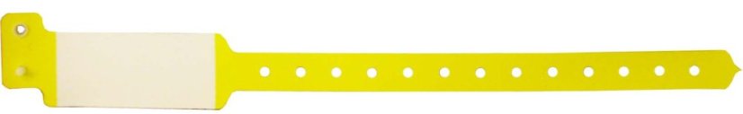 ID náramek PLAST - yellow BVW 106 - žlutá, bílé pole