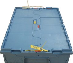 Plastový box INTEGRA ULTIMATE, modrý, rozměr 600x400x400 mm